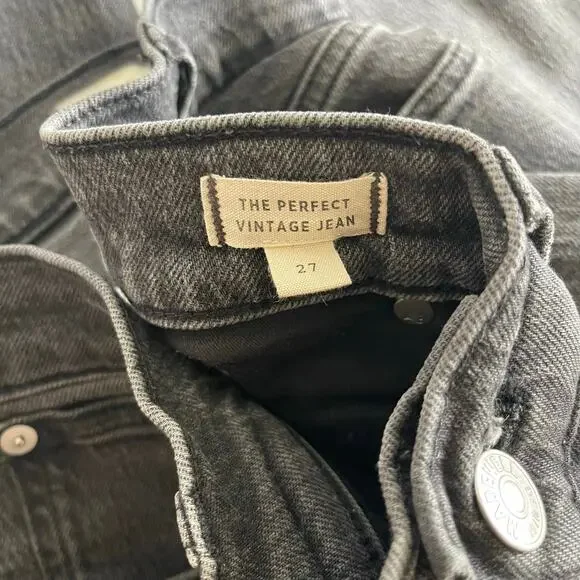 Madewell The Perfect Vintage Gray Jean - Size 27 - Picture 7 of 7